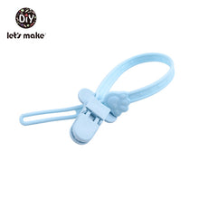 Load image into Gallery viewer, Baby Pacifier Clips Chain BPA Free Food Grade Siicone Teether Cartoon DIY Pacifier Holder For Kids Boy And Girls Gift Let's Make