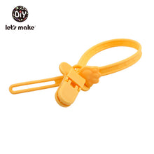 Load image into Gallery viewer, Baby Pacifier Clips Chain BPA Free Food Grade Siicone Teether Cartoon DIY Pacifier Holder For Kids Boy And Girls Gift Let's Make