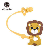 Load image into Gallery viewer, Baby Pacifier Clips Chain BPA Free Food Grade Siicone Teether Cartoon DIY Pacifier Holder For Kids Boy And Girls Gift Let's Make