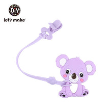 Load image into Gallery viewer, Baby Pacifier Clips Chain BPA Free Food Grade Siicone Teether Cartoon DIY Pacifier Holder For Kids Boy And Girls Gift Let's Make