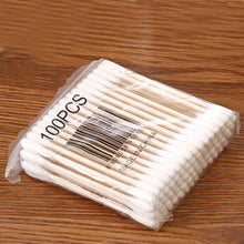 Load image into Gallery viewer, 100/200pcs/Box Bamboo Baby Cotton Swab Wood Sticks Soft Cotton Buds Cleaning of Ears Tampons Cotonete Pampons Health Beauty
