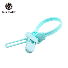 Load image into Gallery viewer, Baby Pacifier Clips Chain BPA Free Food Grade Siicone Teether Cartoon DIY Pacifier Holder For Kids Boy And Girls Gift Let's Make
