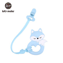 Load image into Gallery viewer, Baby Pacifier Clips Chain BPA Free Food Grade Siicone Teether Cartoon DIY Pacifier Holder For Kids Boy And Girls Gift Let's Make
