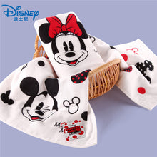 Load image into Gallery viewer, Disney Minnie Mickey Mouse White Towel Couple Cotton Gauze Large Face Towel Cartoon Soft Waterproof Hanging Towel Children gifts

