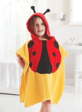 Load image into Gallery viewer, 5 Colors Baby Hooded Poncho kids bath towel/Animal Modeling Swimming bathrobe/Cartoon Children's Beach Towel
